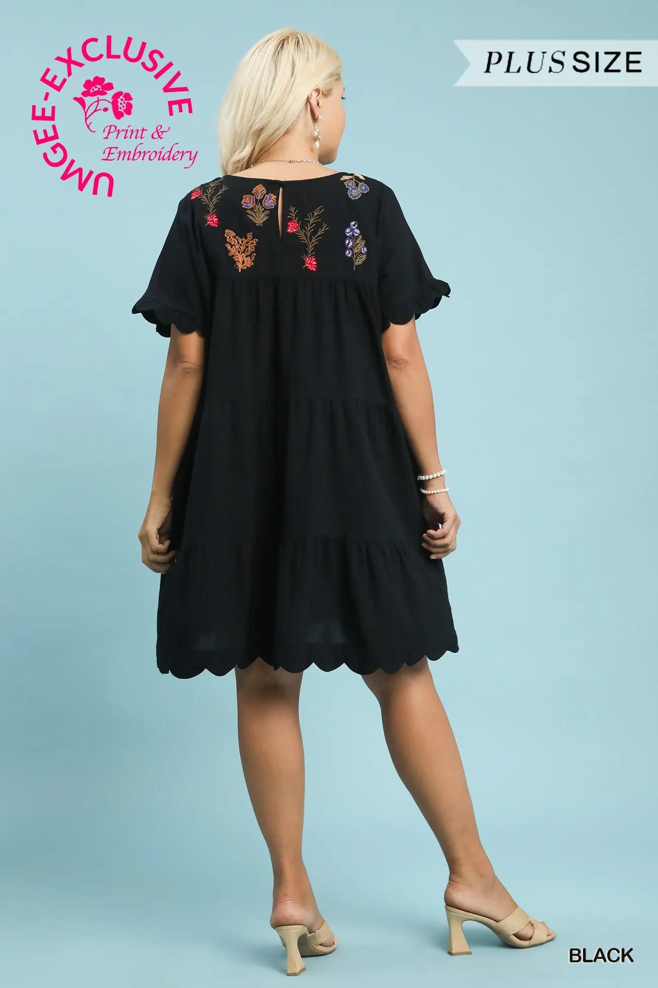 Elikai - Black Floral Dress