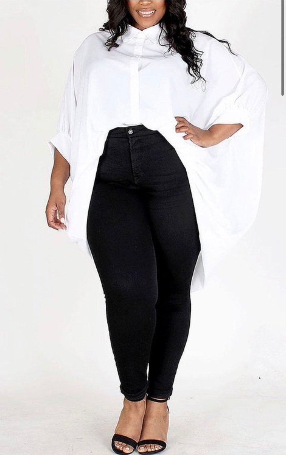 Molly - White Shirt Dress