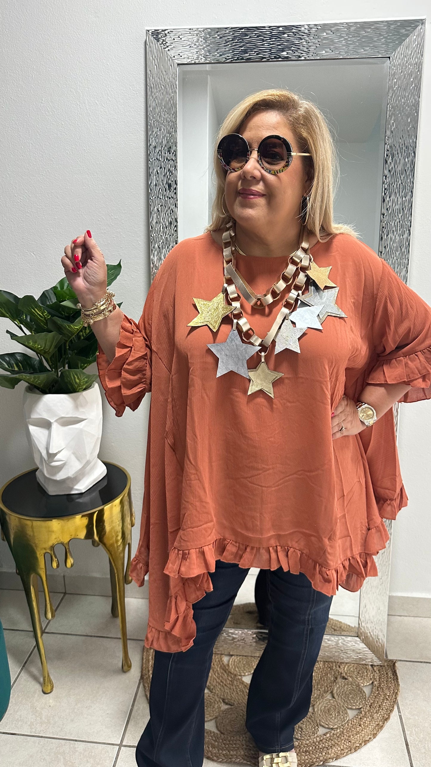 Athena - Clay Tunic Top