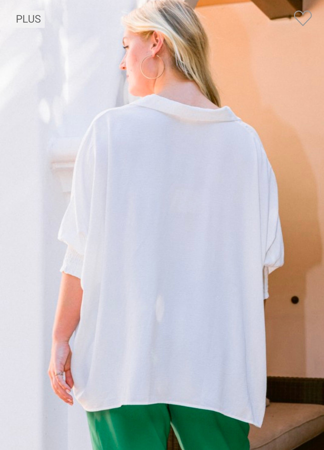 Estelle - Off White Blouson Top