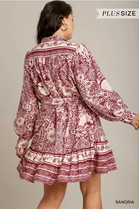 Francesca - Sangria Dress