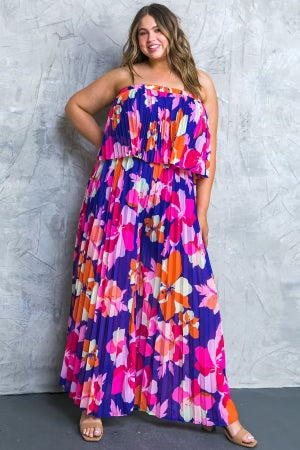 Purple - Flower Jumpsuit