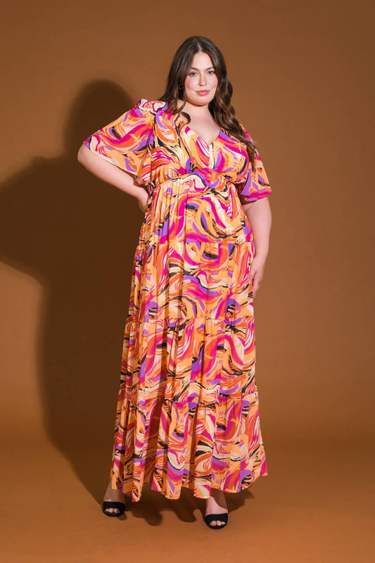 Leonora - Yellow Multi Maxi