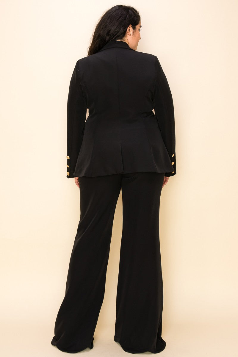 Saskia - Blazer Black Set