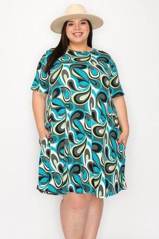 Decima - Turquoise Dress