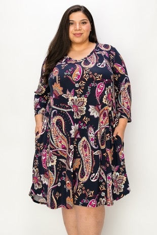 Liriel -Navy Dress