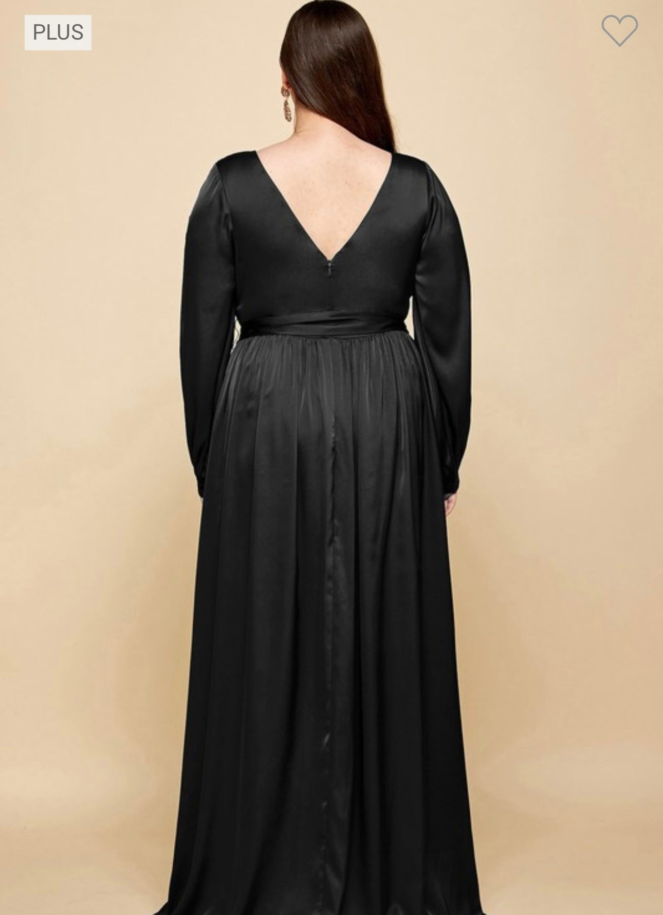 Calissi - Black Satin Dress