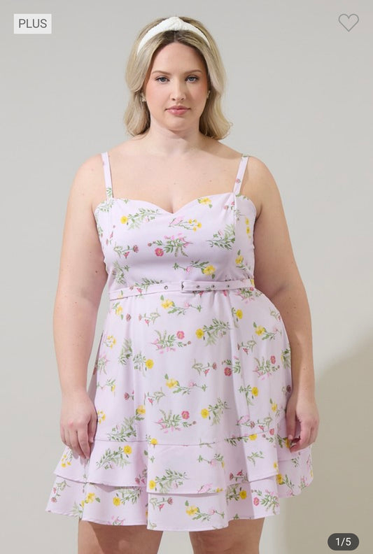 Gardenia - Pink Floral Dress
