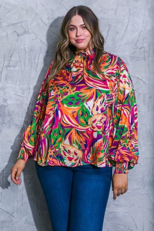 Bulma - Geen Fuchsia Top