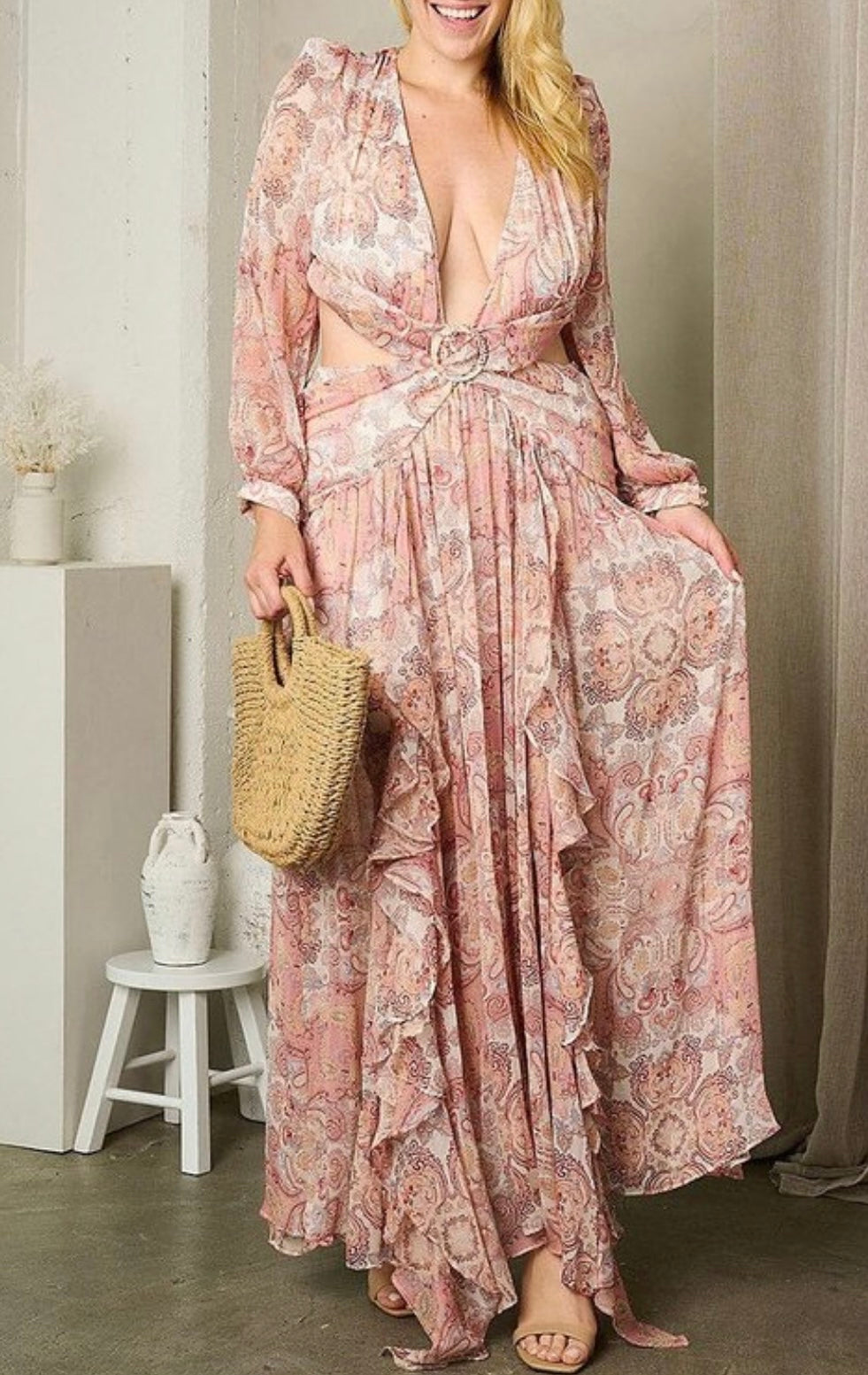 Skye - Pink Multi Maxi