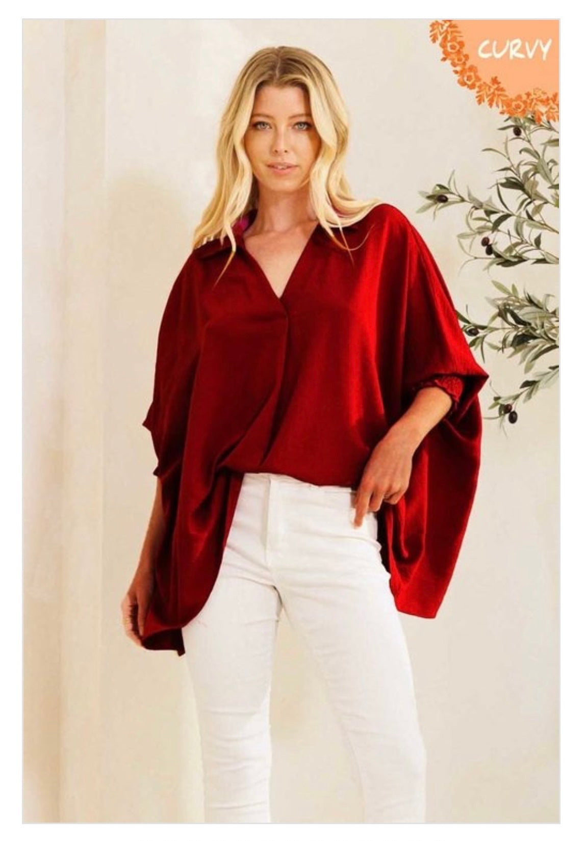 Baylin - Red Wine Blouse