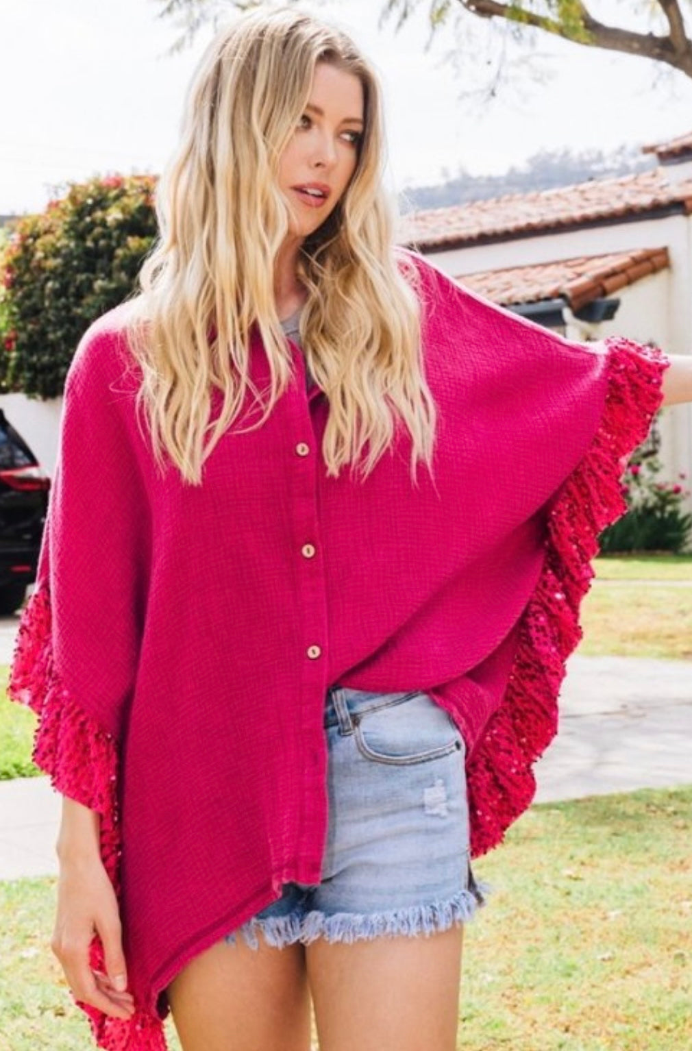 Lulee - Washed Magenta Blouse