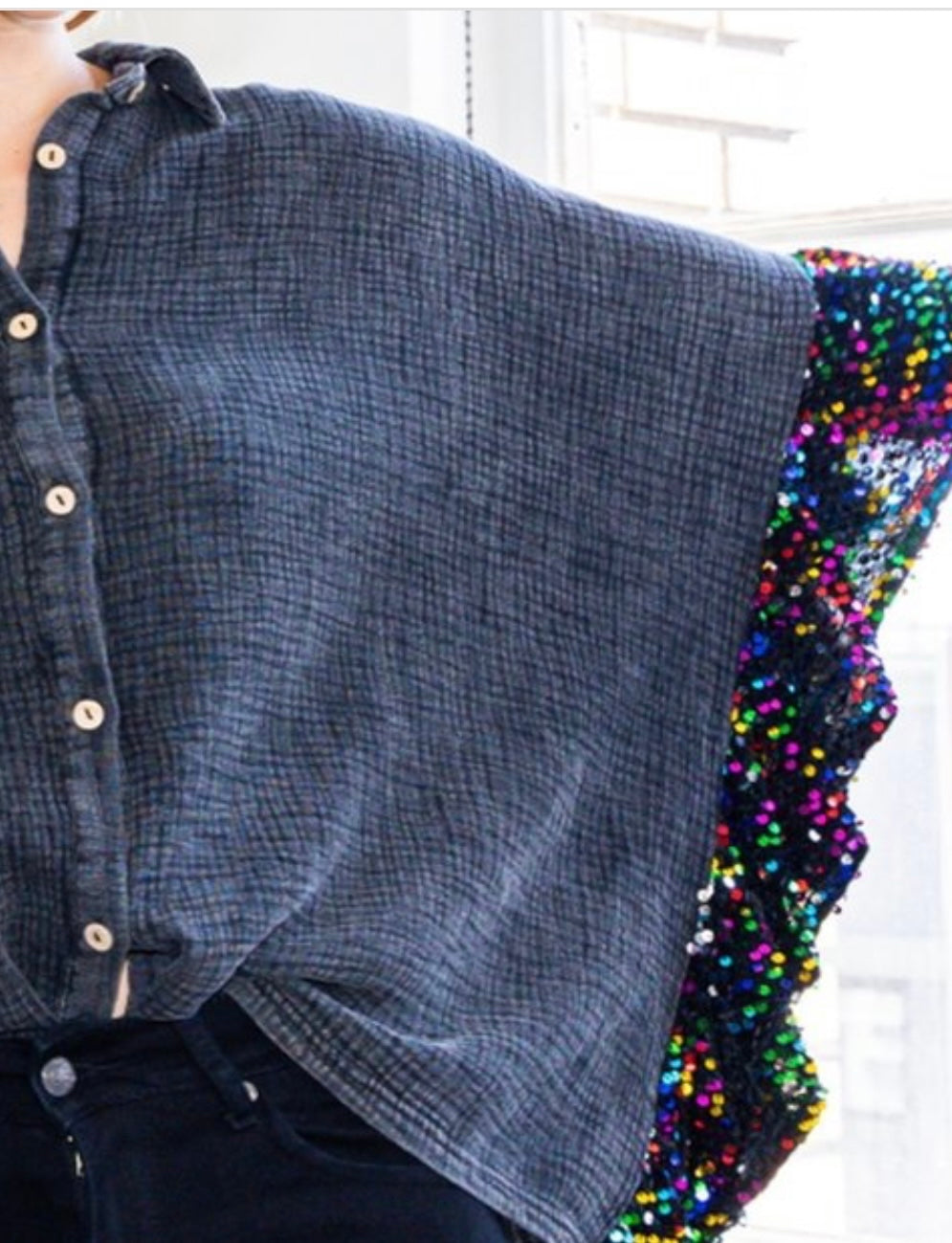 Lulee - Washed Black Blouse