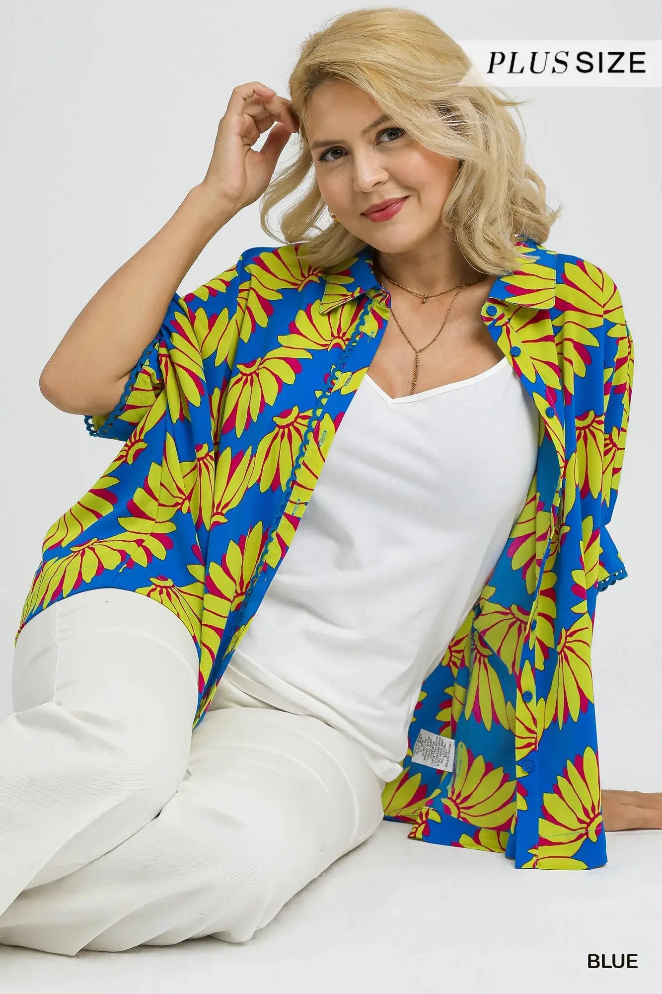 Yael - Blue Neon Top