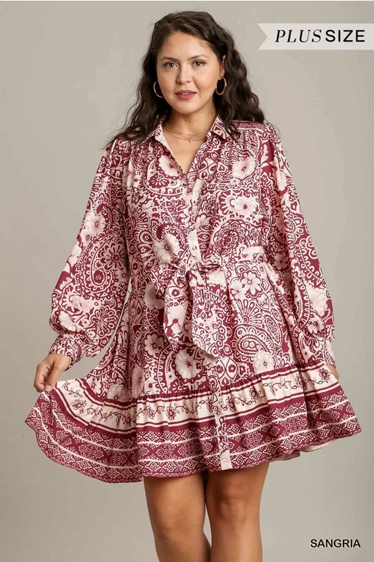 Francesca - Sangria Dress
