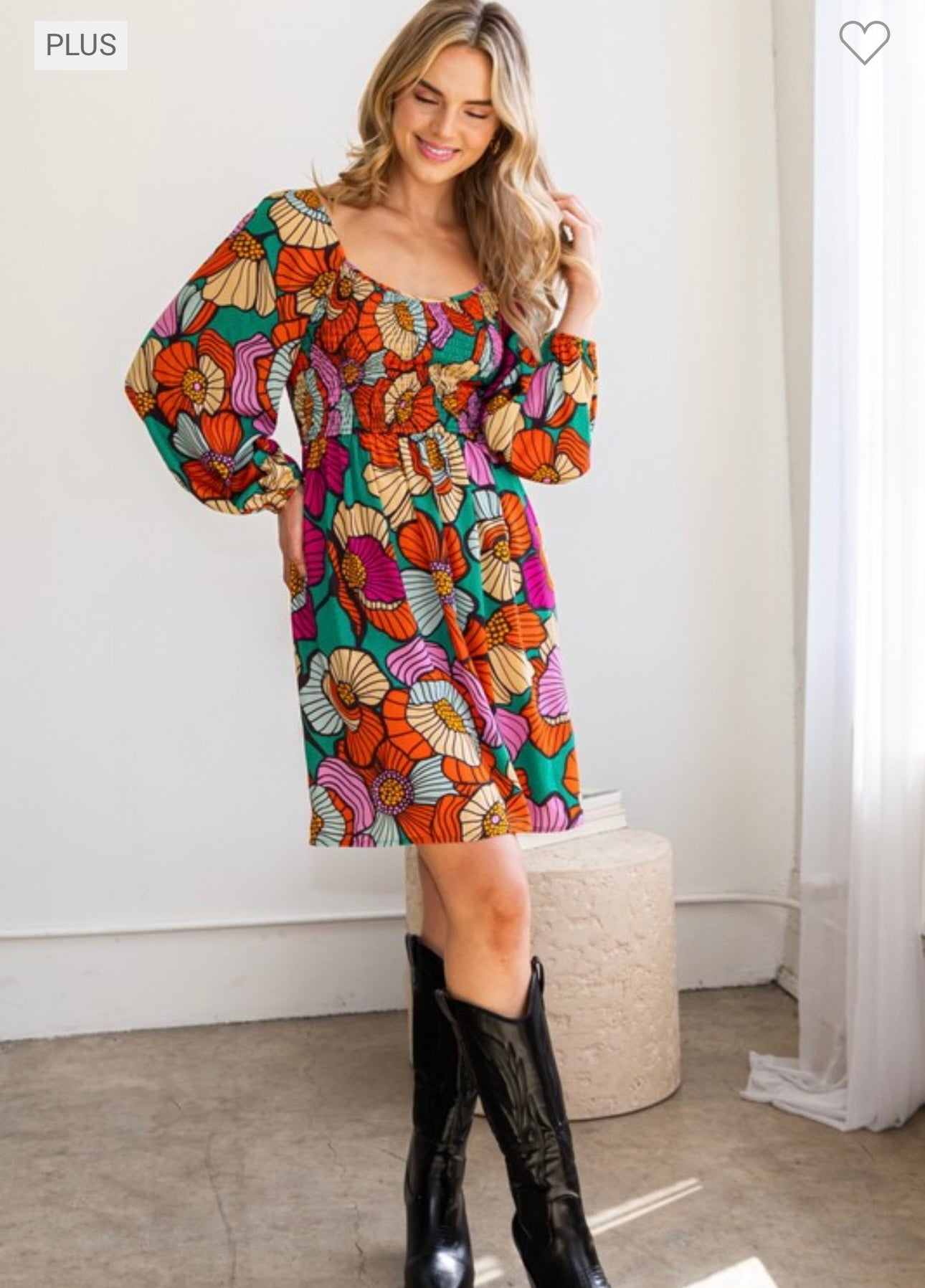 Daisy - Green Floral Dress