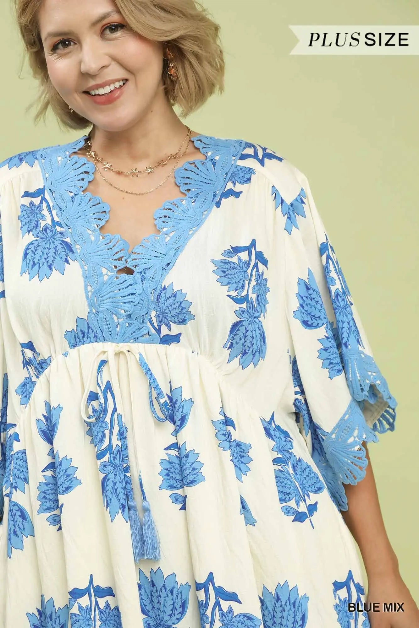 Ariela - Blue Ivory Dress