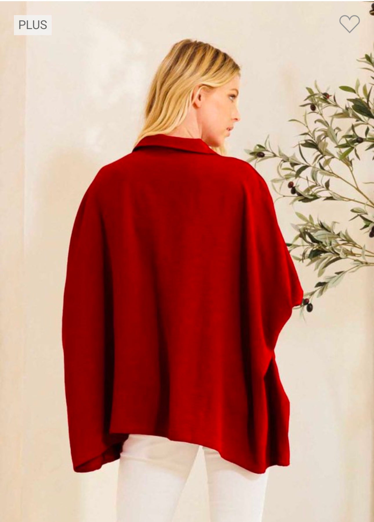 Estelle - Wine Blouson Top