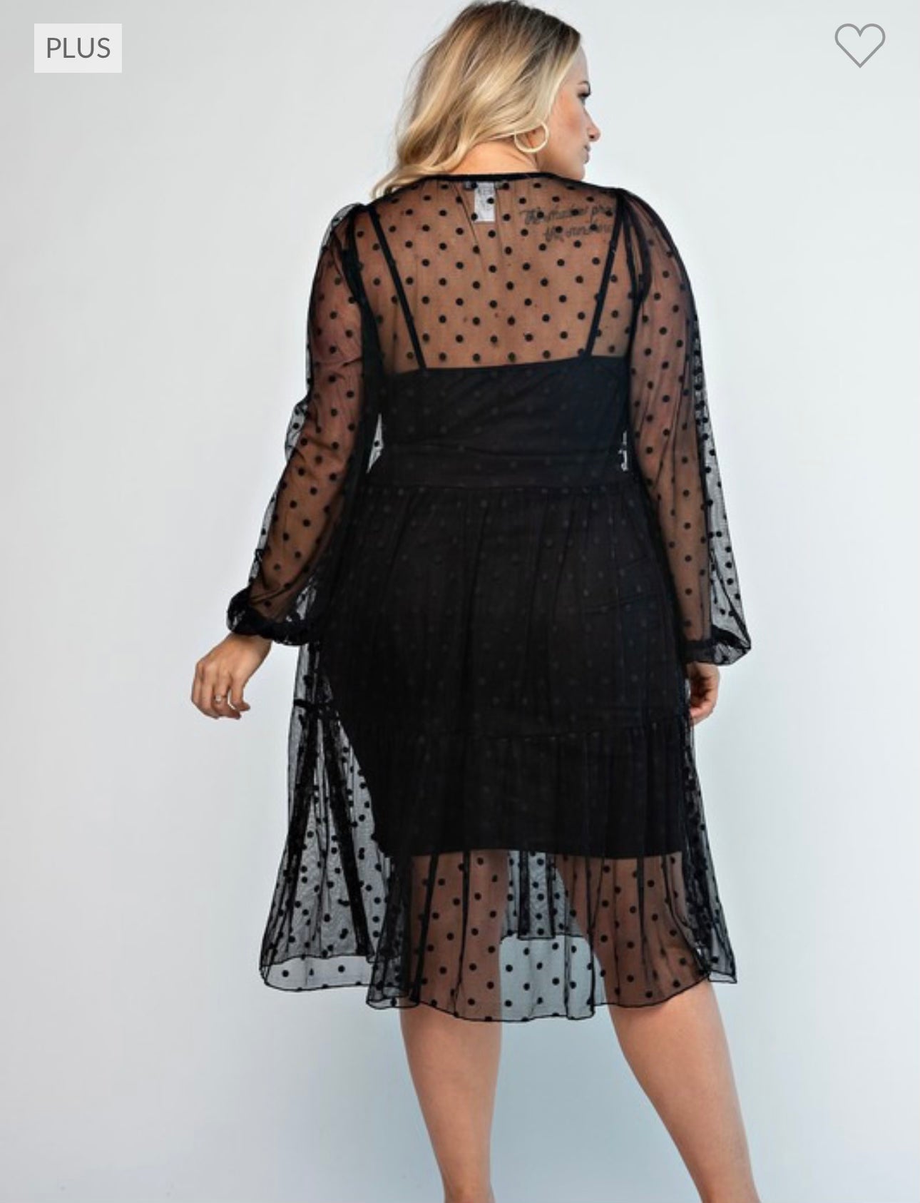 Polka - Black Sheer Dress