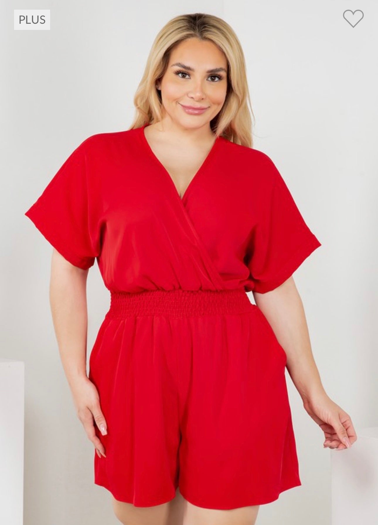 Valeria Red Romper - Main Image