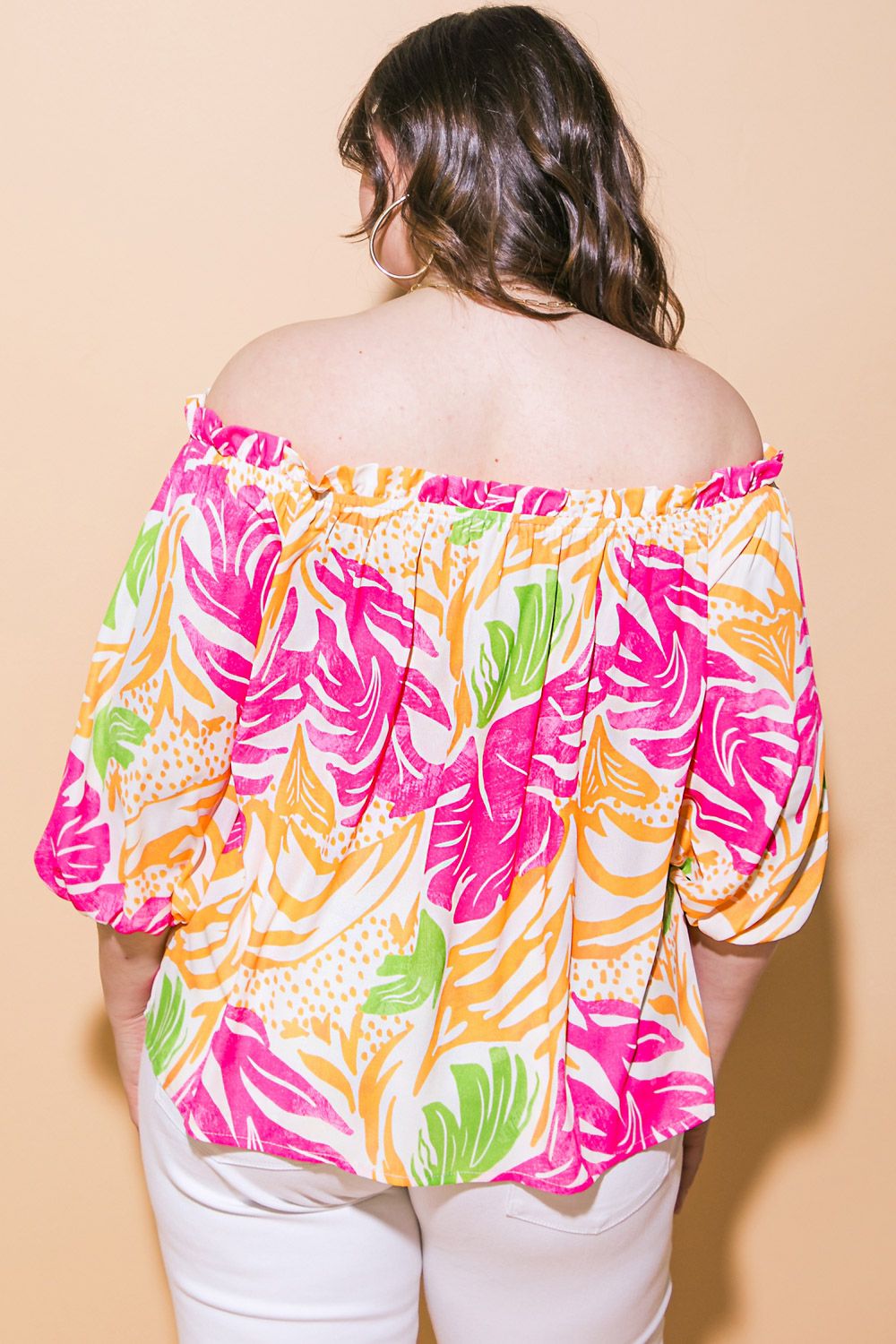 Delaney - Fuchsia Orange Blouse
