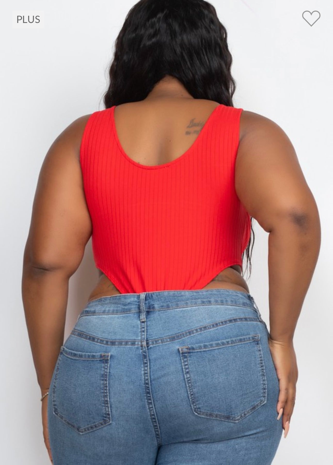 Adara - Red High Bodysuit