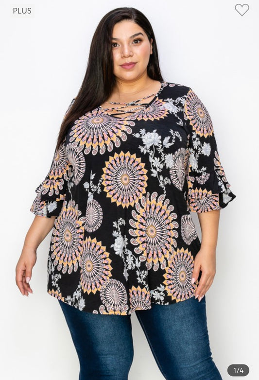 Nuada - Black Peach Top