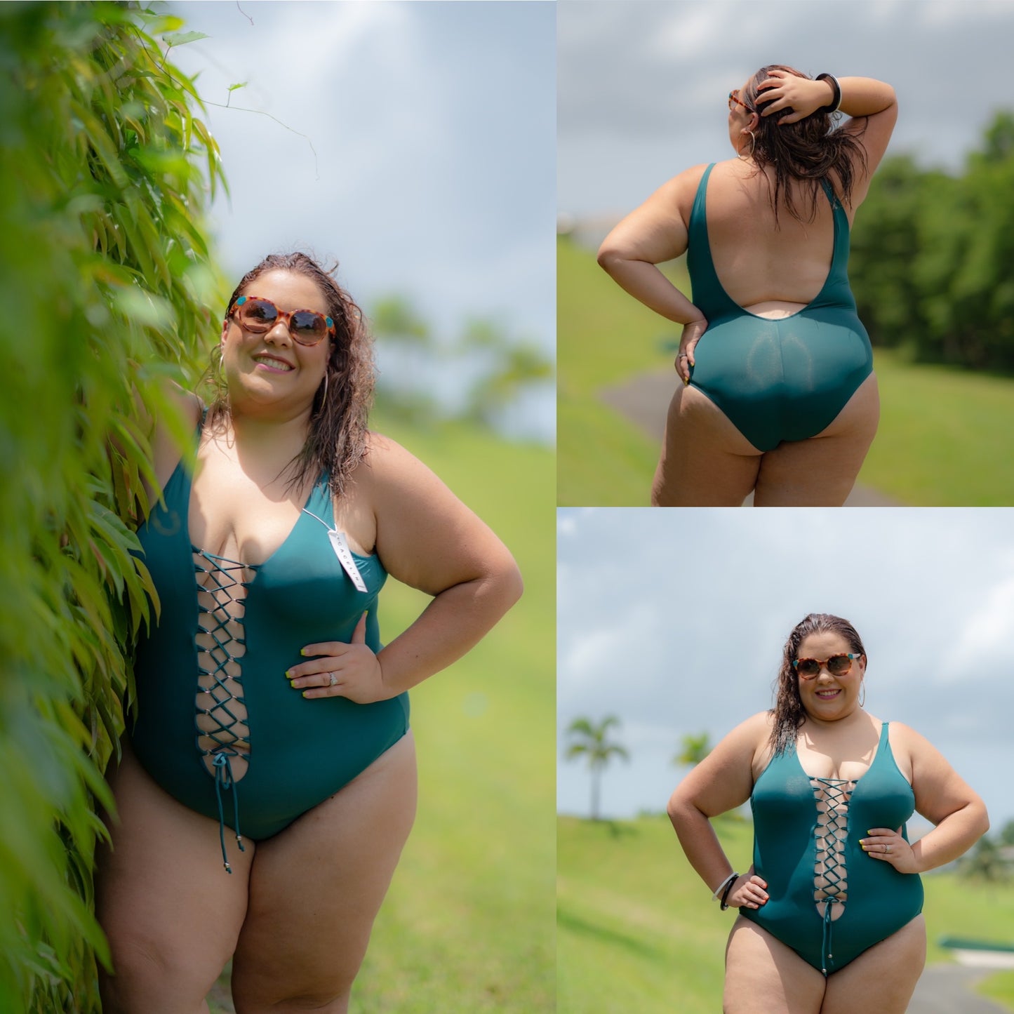 Delmare - Teal Swimsuit