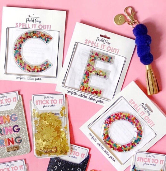Confetti Sticker Letters