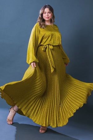 Aviva - Dijon Mustard Maxi Dress