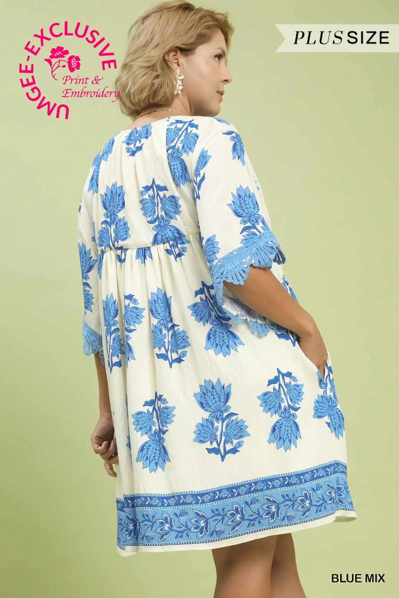 Ariela - Blue Ivory Dress