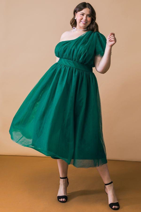 Celeste - Green Midi Dress