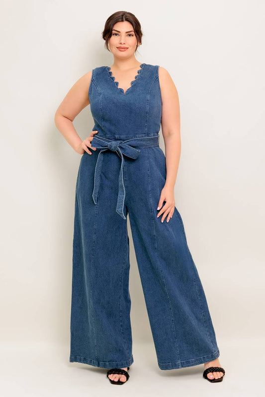 Priscila - Denim jumpsuit