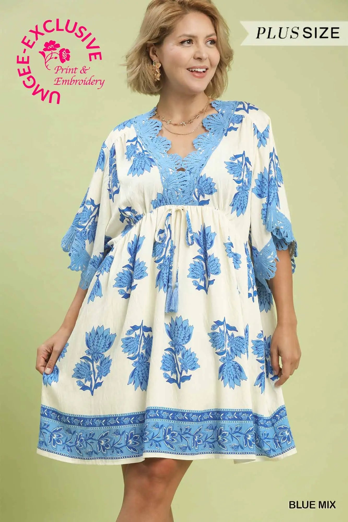 Ariela - Blue Ivory Dress