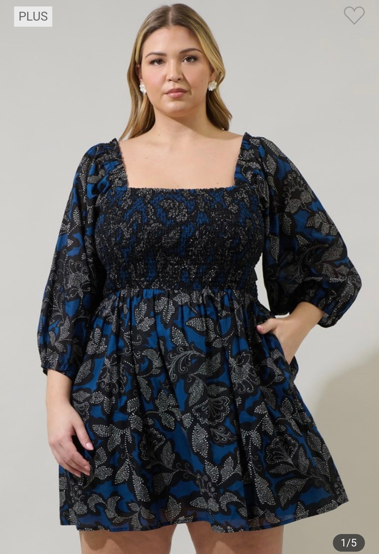 Davina - Navy Black Dress