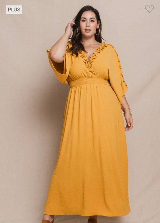 Zoey - Mustard Maxi