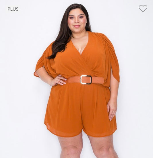 Kate -Cognac Romper