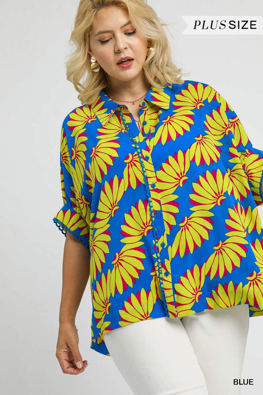 Yael - Blue Neon Top