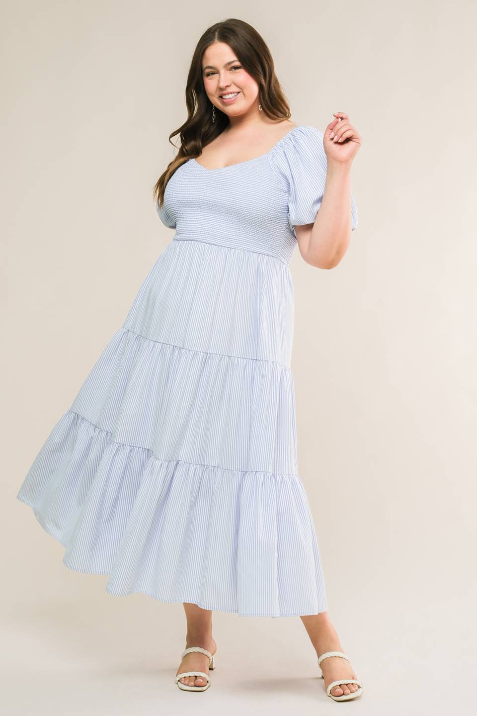 Betty - Blue White Dress