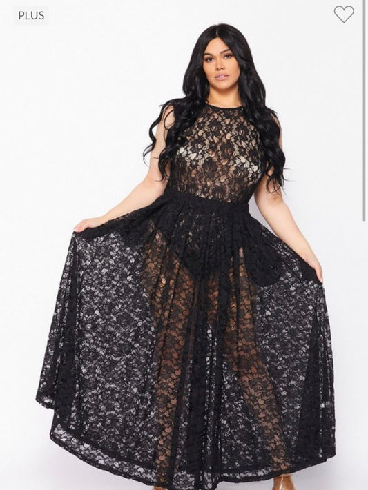 Lacey - Black Lace Set