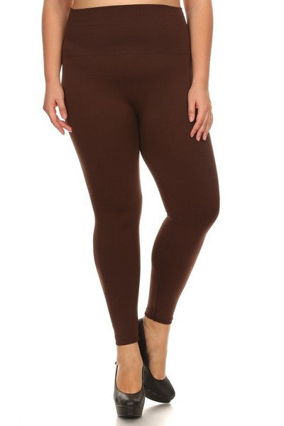 MAY Fleece Long Leggins - Elohai Online Plus Size Boutique