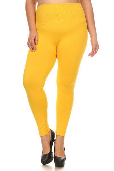 MAY Fleece Long Leggins - Elohai Online Plus Size Boutique