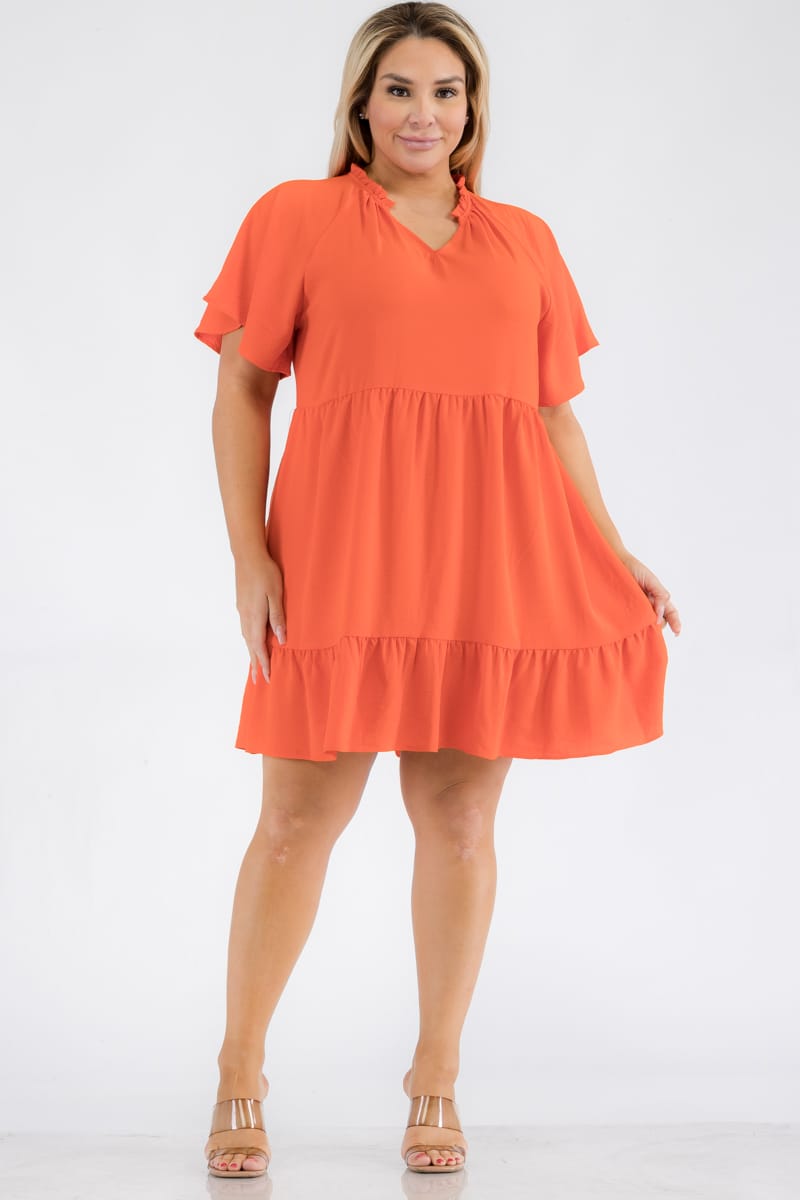 Eve Tangerine Dress