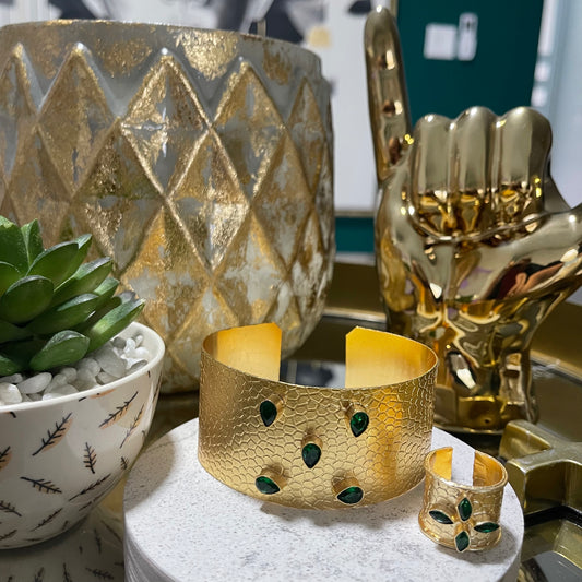Egyptia - Green Bangle set